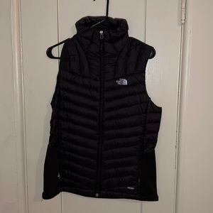North face down vest, 700 fill power, black, size medium